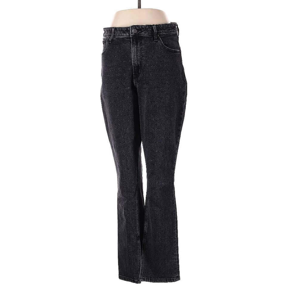 💖 Abercrombie & Fitch Split Hem Dark Wash High Rise Jeans 💖